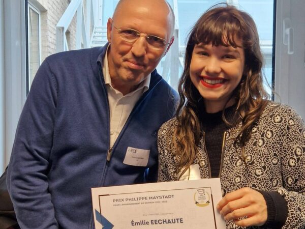 Emilie Eechaute lauréate du prix Philippe Maystadt pour son mémoire de Master